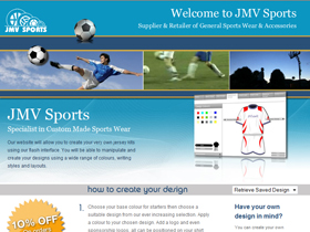 JMV Sports - Football & Basketball Kit Design, Surrey