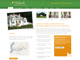 Oakvale Website, Newton Ferrers, Devon