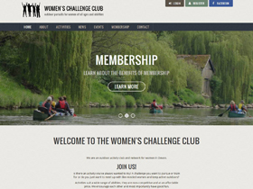 Women's Challenge Club Website, Ivybridge, Devon